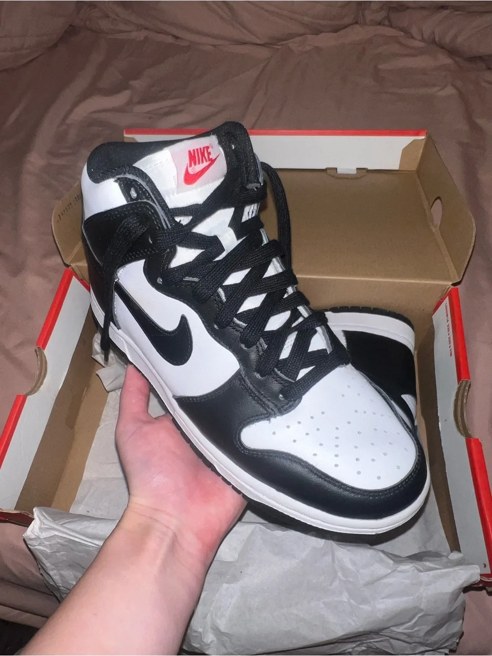 Nike Men’s High-Top Sneakers in Black and White
